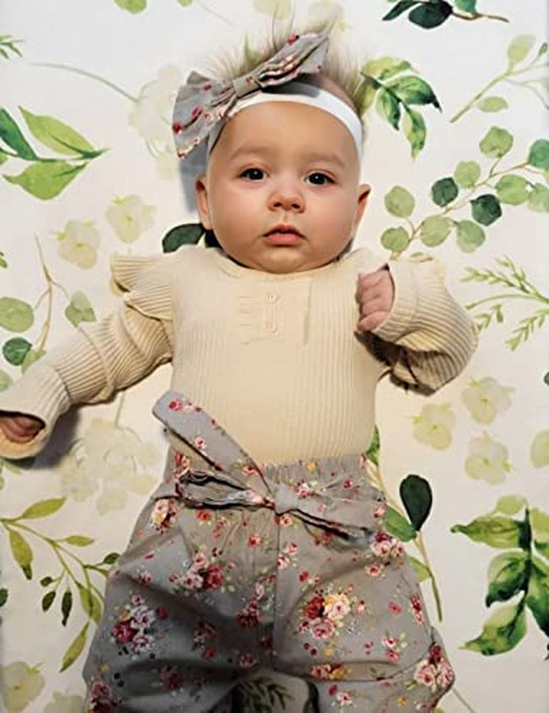 Baby Girls Clothes Cute Baby Clothes Girls Romper + Pant 3Pcs Winter Outfit Newborn Light Brown…-Bella’s Baby Boutique