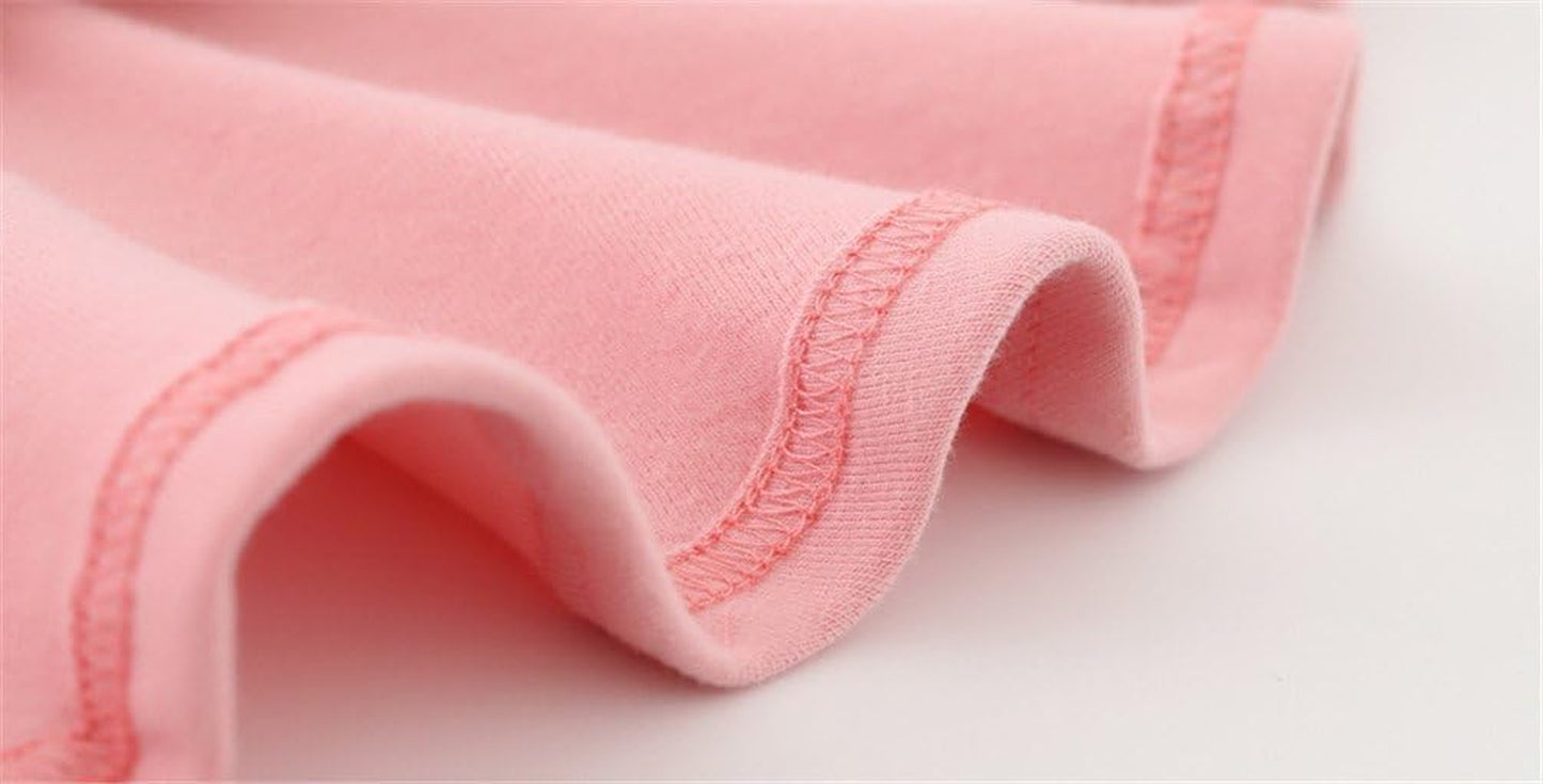 Toddler Baby Girls Long Sleeve Cotton Dress Solid Ruffle Tops-Bella’s Baby Boutique