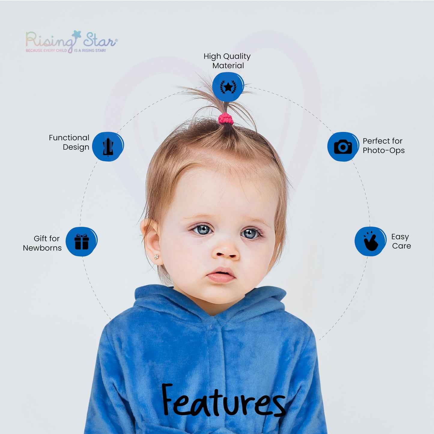 Baby Boy Robe - Soft Plush Bath Towel Robe Spa Set - Baby Bathrobe Towel & Baby Washcloth for Boys - Baby Robe Set 12 - 24 Months (Monster)-Bella’s Baby Boutique