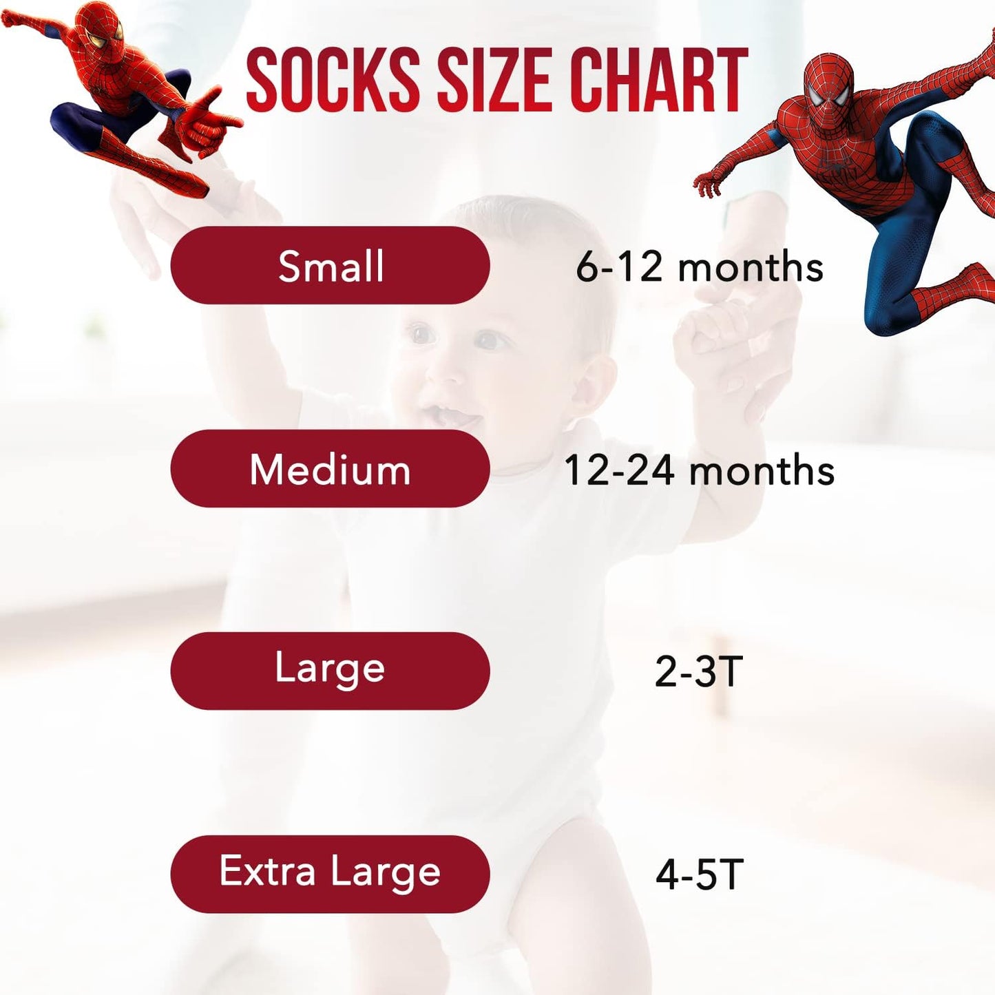 Spiderman Grip Socks, Socks for Toddler Boys, 10 Pack, Spider Man Toddler Gripper Socks, Amazing Spiderman Variety Pack-Bella’s Baby Boutique