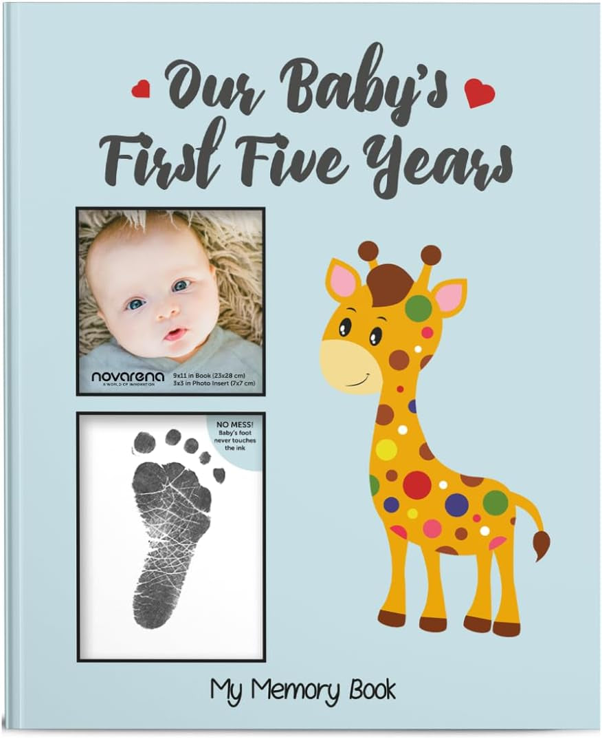 Cherish Every Moment with Our Timeless Jungle-Themed Memory Book for Baby's First 5 Years - The Ultimate Keepsake for Boys and Girls!-Bella’s Baby Boutique