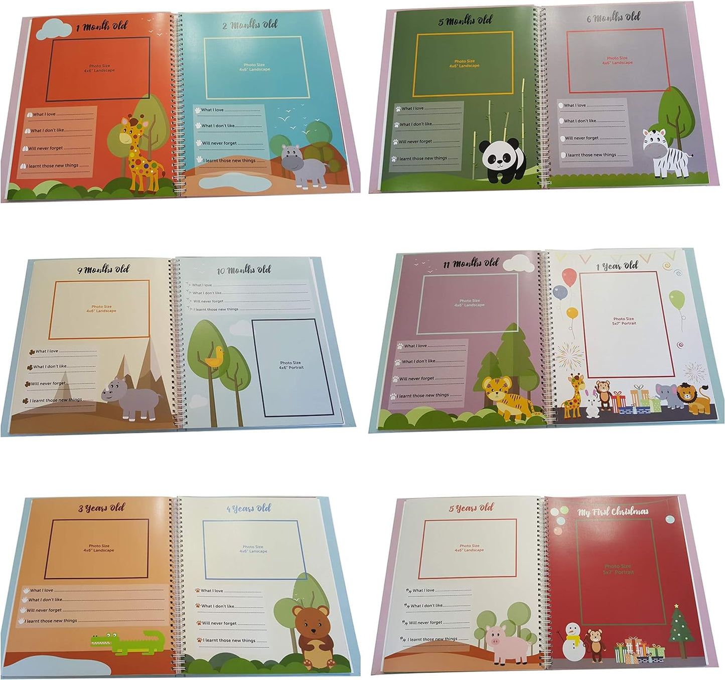 Cherish Every Moment with Our Timeless Jungle-Themed Memory Book for Baby's First 5 Years - The Ultimate Keepsake for Boys and Girls!-Bella’s Baby Boutique