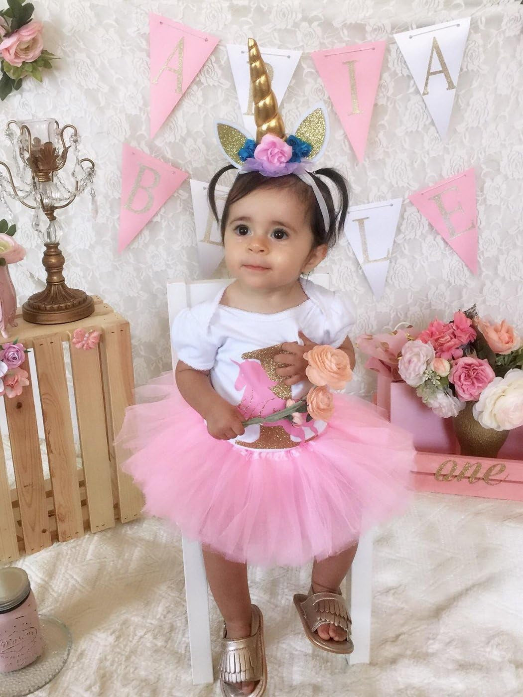 Infant Tutus, Tutu Skirt for Baby Girls, Toddler Tulle Dress Skirt 5 Layers Soft for Babies First Birthday-Bella’s Baby Boutique