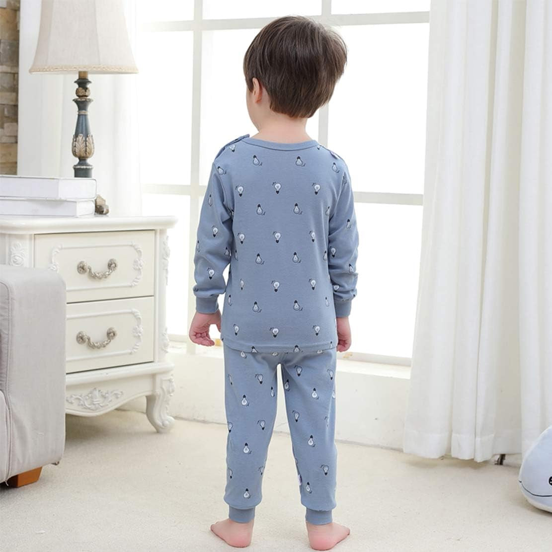 100% Organic Cotton Baby Boys Girls Pajamas Set Long Sleeve Sleepwear(3M-6T)-Bella’s Baby Boutique
