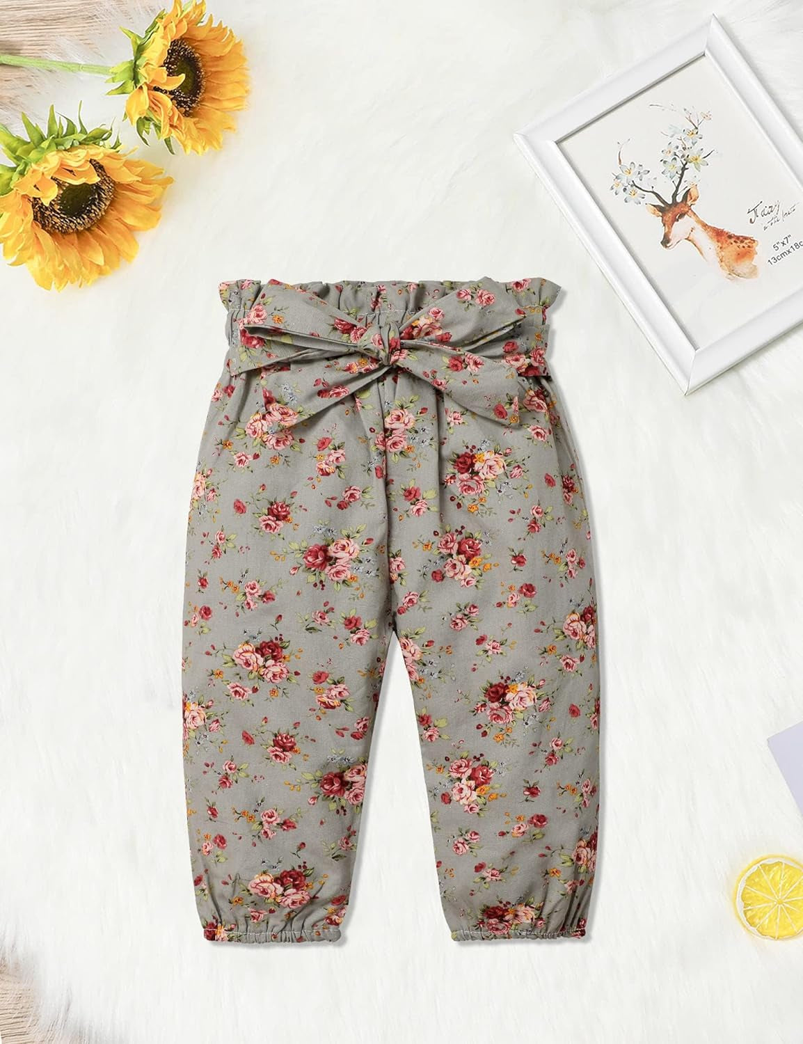 Baby Girls Clothes Cute Baby Clothes Girls Romper + Pant 3Pcs Winter Outfit Newborn Light Brown…-Bella’s Baby Boutique