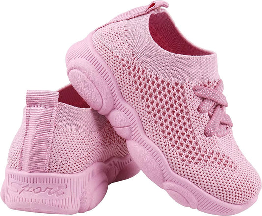 Baby First Walking Shoes 1-4 Years Kid Shoes Trainers Toddler Slip on Infant Waves Shoes Boys Girls Cotton Mesh Breathable Sneakers Outdoor-Bella’s Baby Boutique