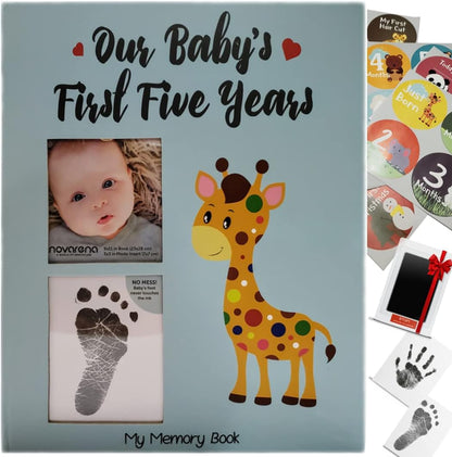 Cherish Every Moment with Our Timeless Jungle-Themed Memory Book for Baby's First 5 Years - The Ultimate Keepsake for Boys and Girls!-Bella’s Baby Boutique
