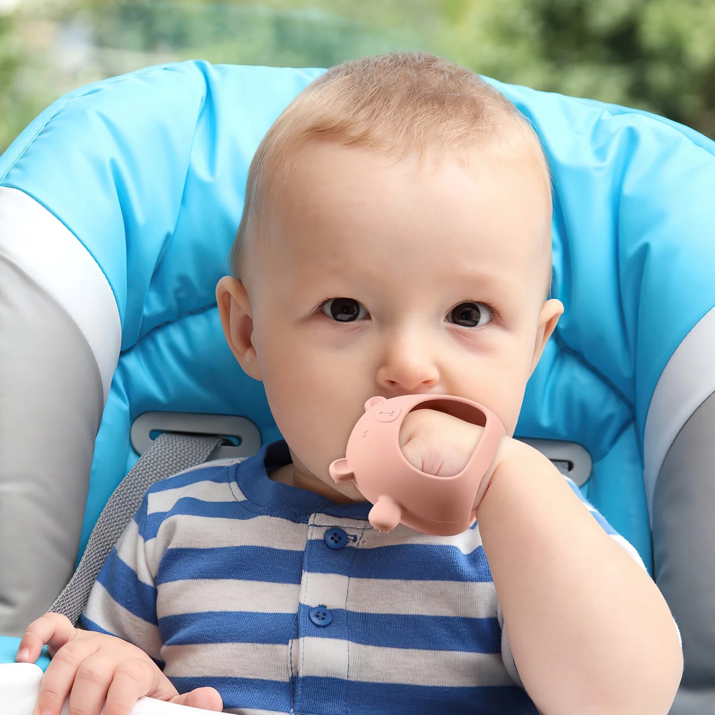 Baby Teething Toy, Baby Toys Soft Silicone Teething Toys BPA Free Baby Teether Baby Chew Toys for Baby New Born Sucking Needs Baby Pacifier Pink-Bella’s Baby Boutique