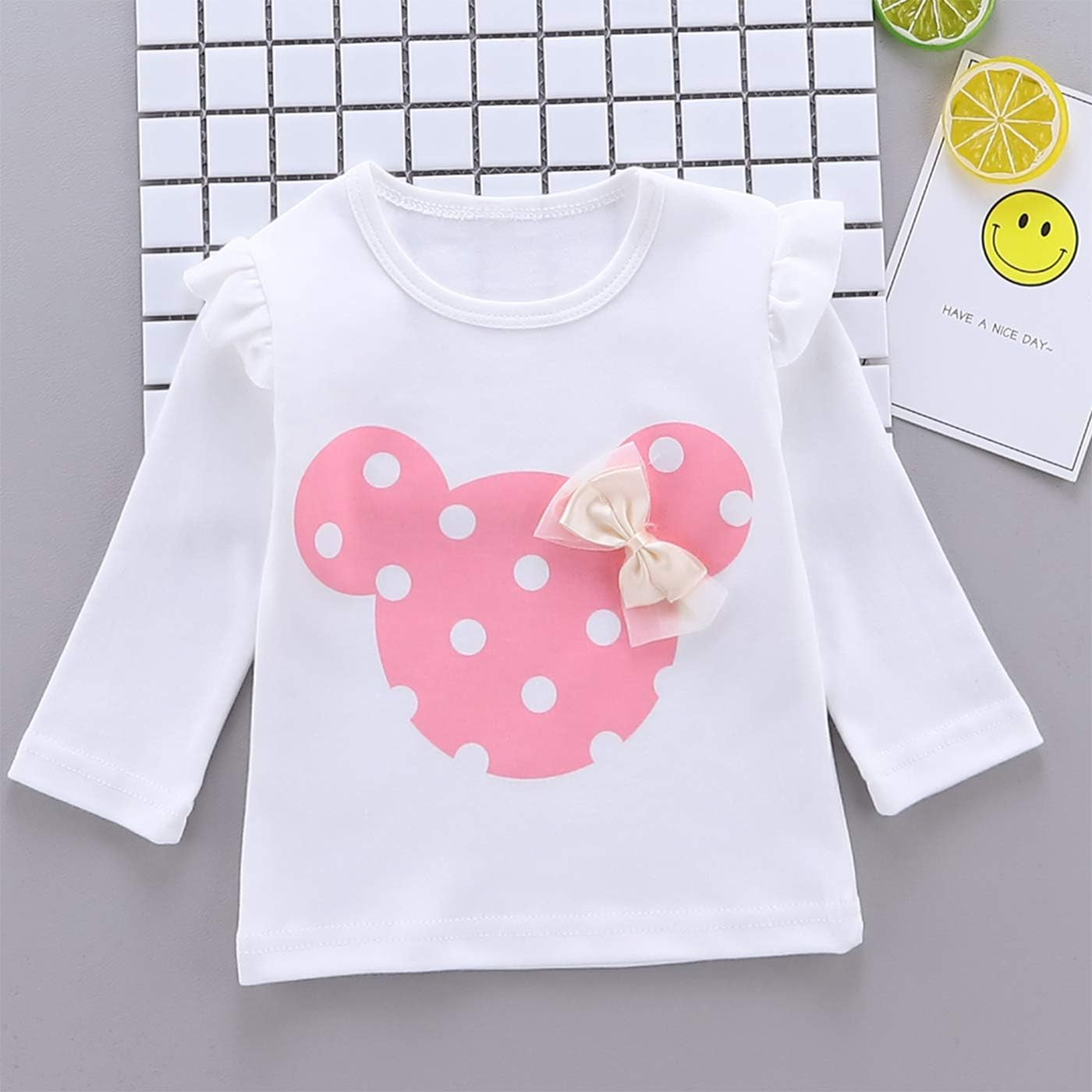 Baby Girl Clothes, 3 Pieces Long Sleeved Cute Toddler Infant Outfits Kids Tops and Pants Set-Bella’s Baby Boutique