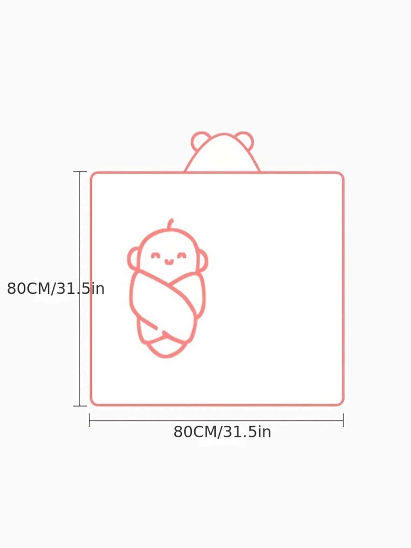 1PC Cartoon Coral Fleece Hooded Baby Towel - Soft Bath Towel, Infant Towels Blanket, Newborn Baby Bathrobe with Hood for Babie, Toddler, Infant - Ultra Absorbent, Natural Baby Stuff Baby Bath Shower Gifts for Boy and Girl-Bella’s Baby Boutique