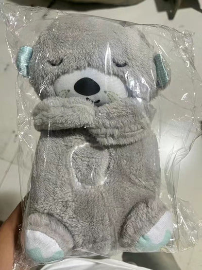 Fisher-Price Sound Machine Soothe 'N Snuggle Otter Portable Plush Baby Toy with Sensory Details Music Lights & Rhythmic Breathing Motion-Bella’s Baby Boutique