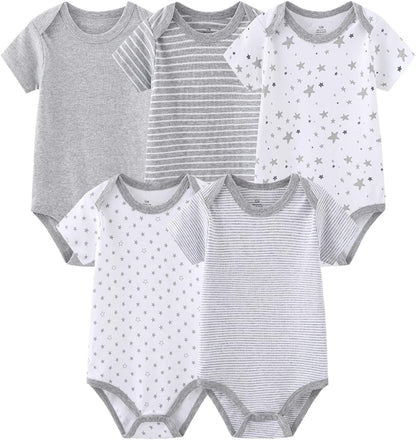 Newborn Baby Clothes Set Onesies Short Sleeve Baby Boy Pants Baby Girl Bodysuits Baby Layette Sets-Bella’s Baby Boutique