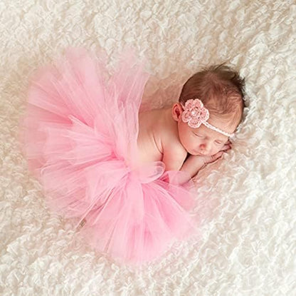 Infant Tutus, Tutu Skirt for Baby Girls, Toddler Tulle Dress Skirt 5 Layers Soft for Babies First Birthday-Bella’s Baby Boutique