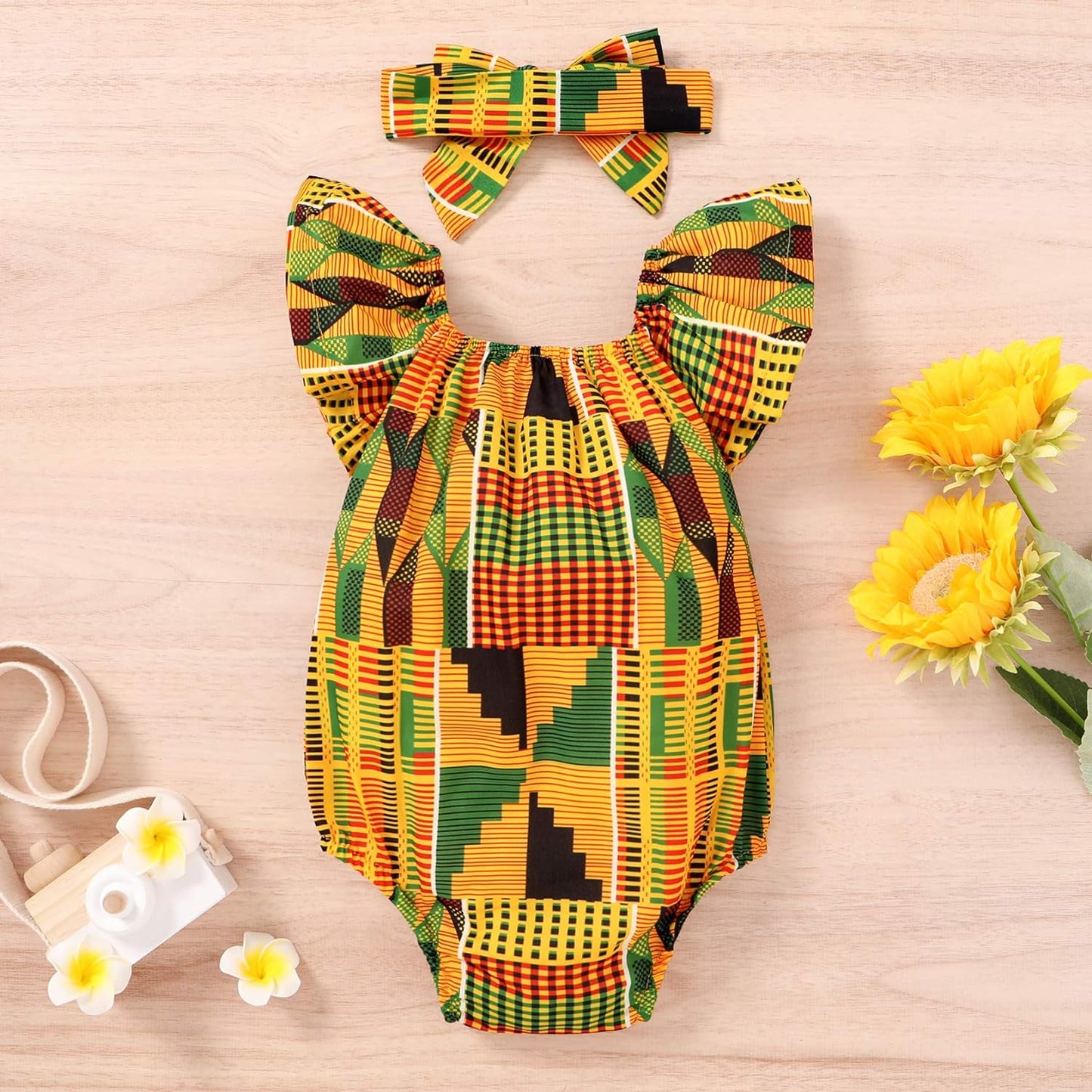 African Baby Clothes Girl Dashiki Ankara Outfit Set-Bella’s Baby Boutique
