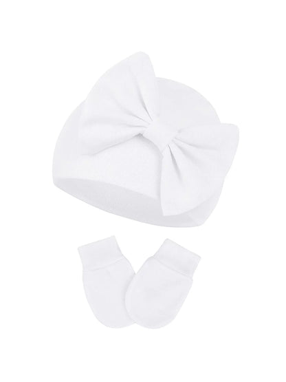 Durable Breathable Elastic Super Soft Infant Hat, Pink White Purple, 3-Piece-Bella’s Baby Boutique