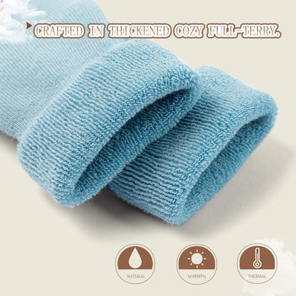Baby Non Slip Socks Baby Boys Winter Warm Socks with Grips for Baby Girls Thick Terry Socks-Bella’s Baby Boutique